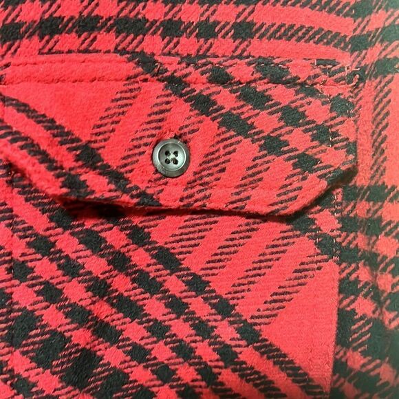 Red and black plaid shacket - Picture 4 of 6
